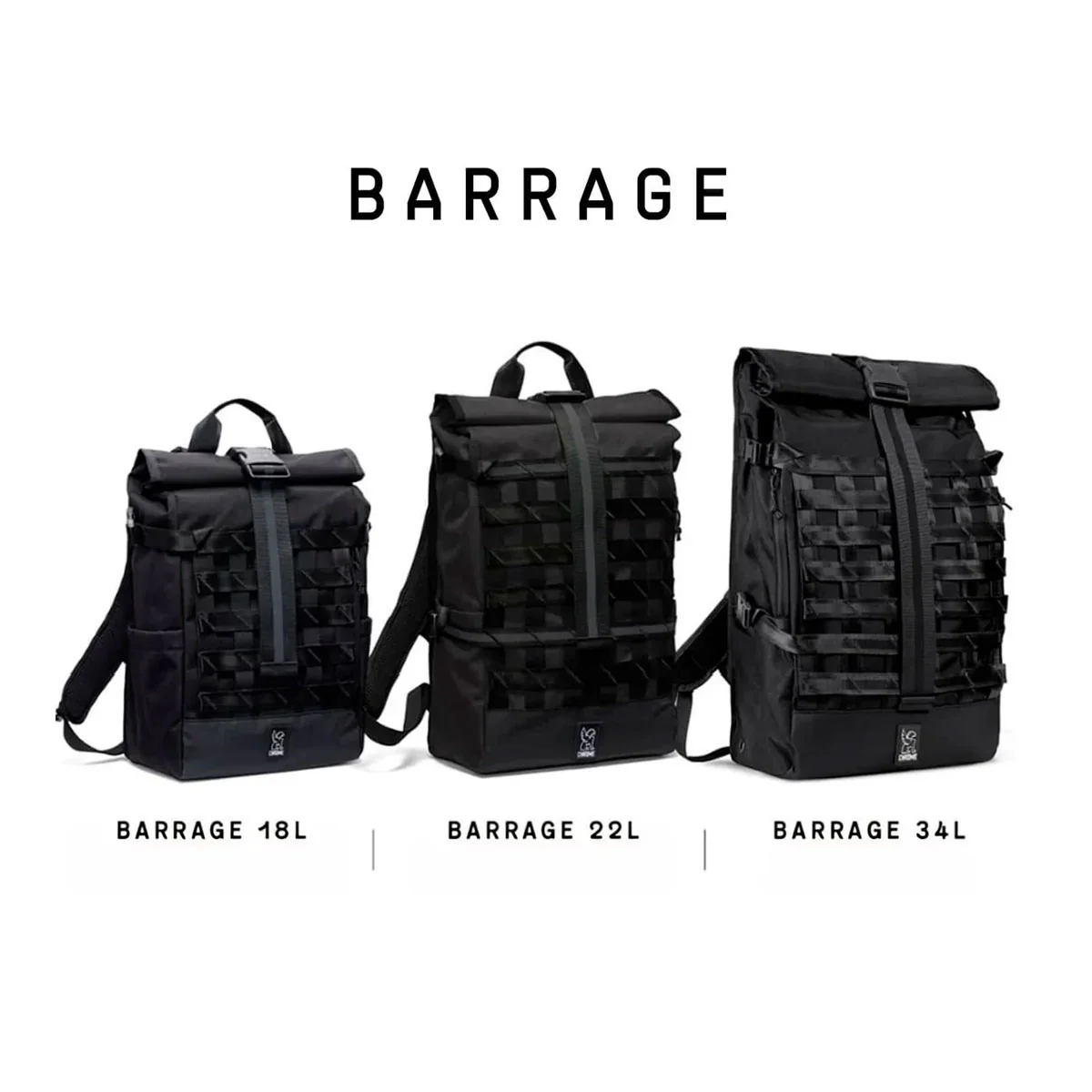 Chrome Industries : Barrage Cargo Bag 22L : Black - Image 12