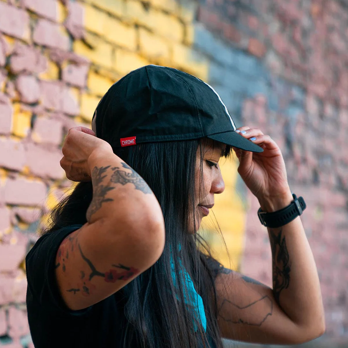 Chrome Industries : Cycling Cap : Black - Image 3
