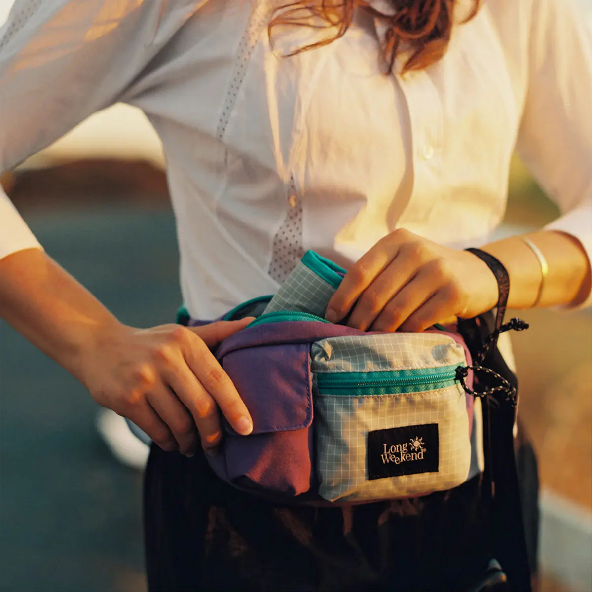 Long Weekend : Monterey Sling : Creme-Multi - Image 6