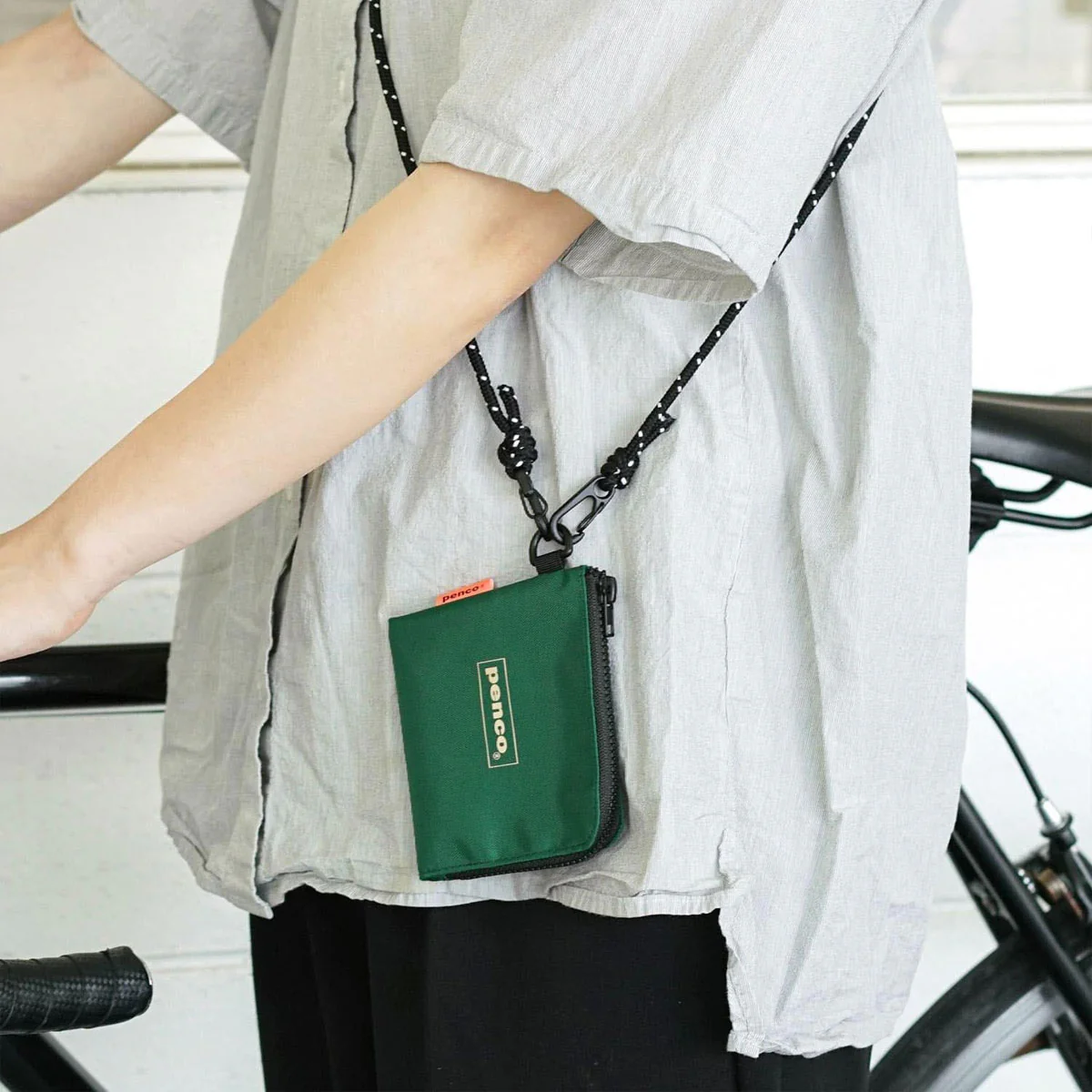 Penco : L-Zip Purse : Black - Image 6