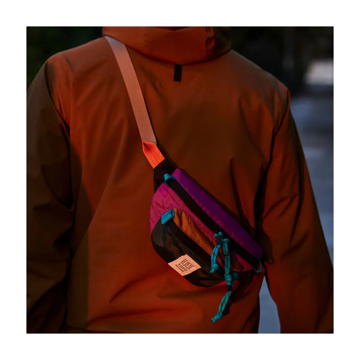 Topo Designs : Mountain Waist Pack : Loganberry/Bone White - Image 7