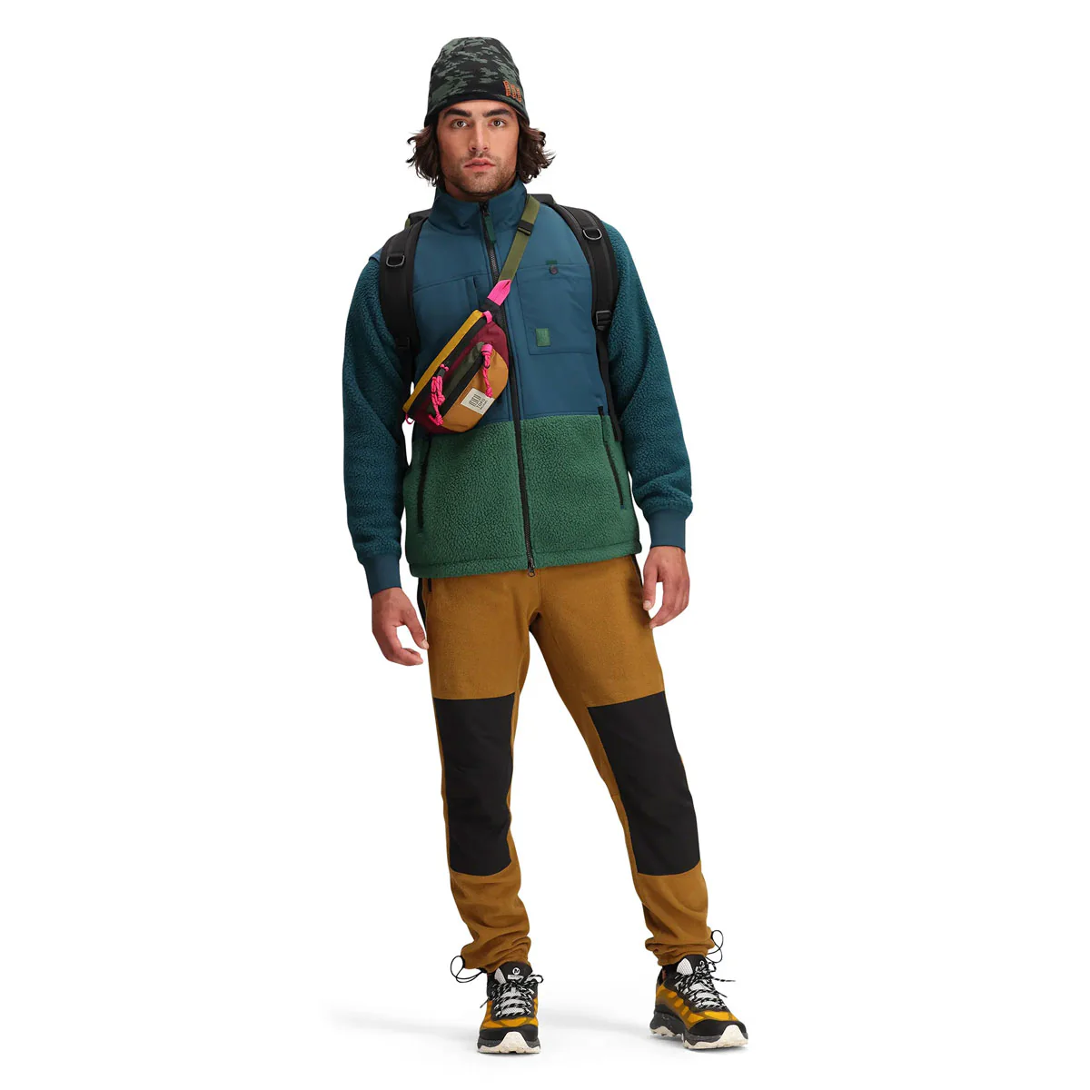 Topo Designs : Mountain Waist Pack : Loganberry/Bone White - Image 8